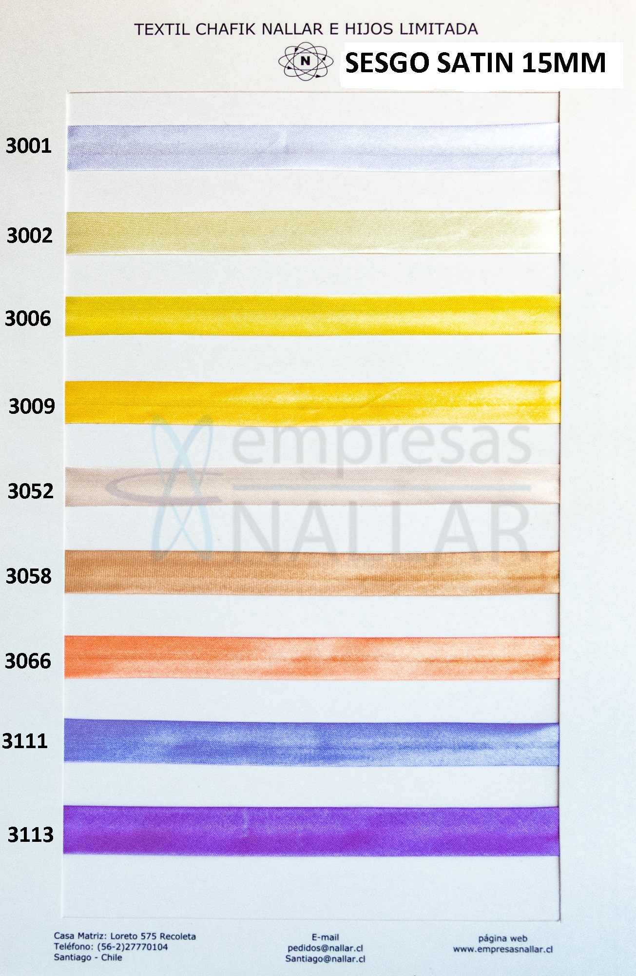 CINTA SESGO POLYESTER SATIN PIEZA