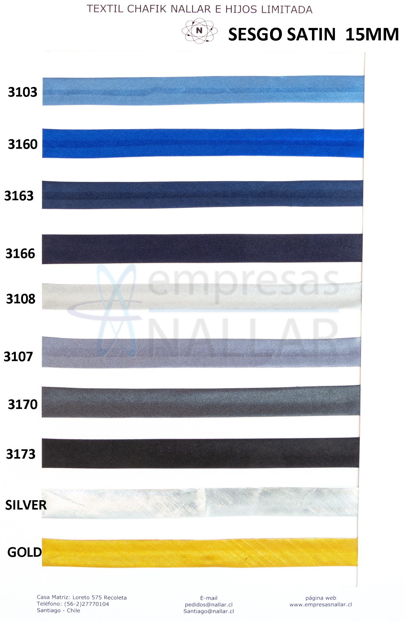 CINTA SESGO POLYESTER SATIN PIEZA