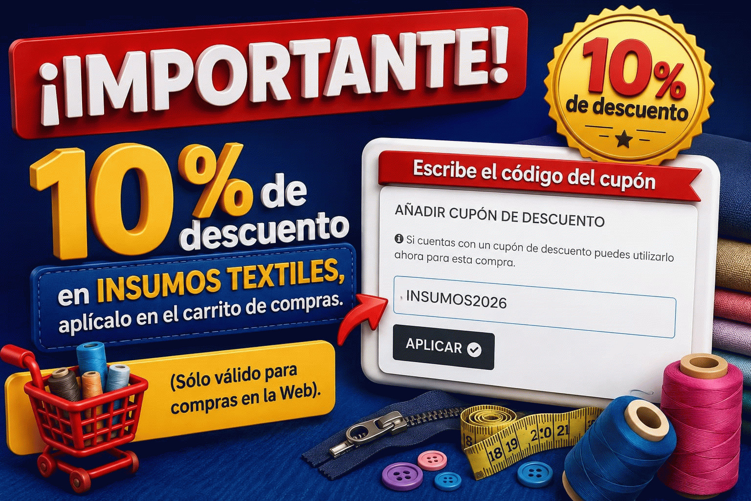 cupon insumos